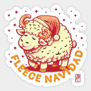 Fleece Navidad - Funny Christmas - Xmas - Happy Holidays Sticker